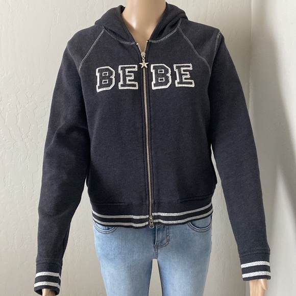 Bebe Sport Logo Zip-Up Hoodie / Small - Picture 6 of 15